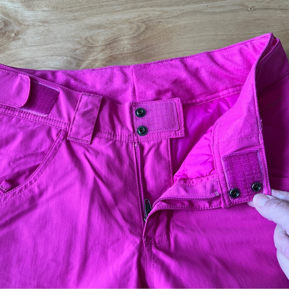 ❤️SOLD❤️ THE NORTH FACE HYVENT SKI SNOW PANTS WOMENS BARBIECORE PINK XS - Picture 3 of 12
